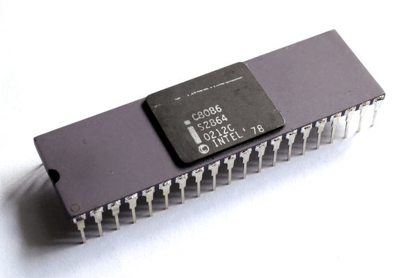 Intel 8086 CPU (1978). Source: Wikipedia
